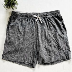 J. Crew Mens Elastic Waist Lounge Shorts in Gray